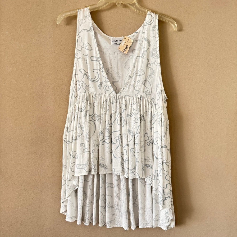 NWT Stylestalker White Scandal Cami size 6